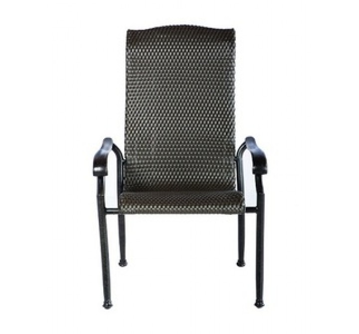 Alfresco Home Hemingway High Back All-Weather Wicker Dining Chair
