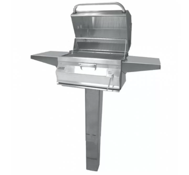 Fire Magic Charcoal Legacy In Ground Post Grill w Smoker Hood