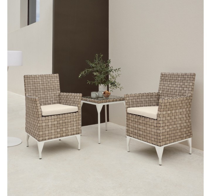 Skyline Design Brafta 3-Piece Balcony Set with Sunbrella Cushions