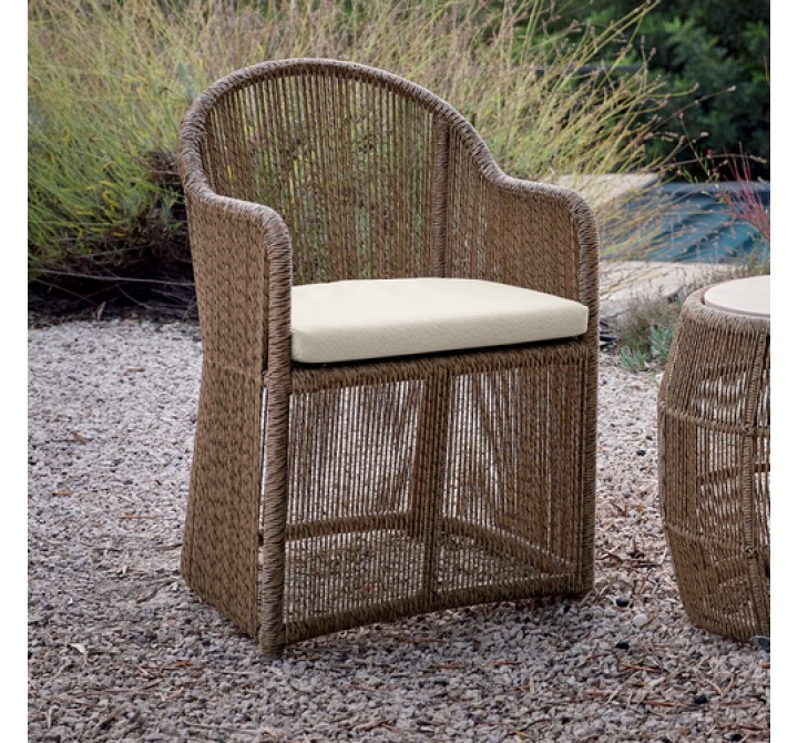 Skyline Design Calixto Dining Armchair with Sunbrella Cushion Outdoor