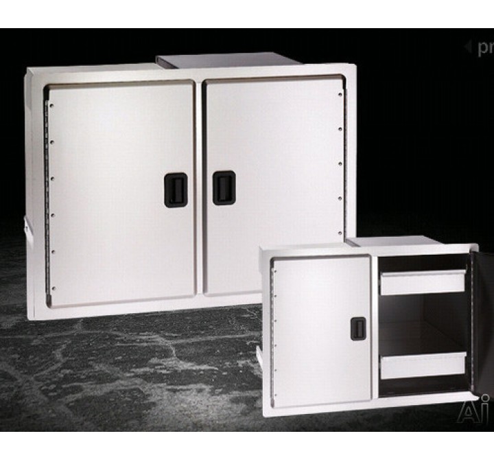 Fire Magic Legacy Double Door w Dual Drawers and Trash Tray