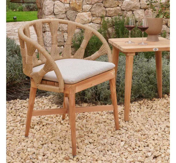 Skyline Design Krabi Dining Armchair with Sunbrella Cushion Outdoor