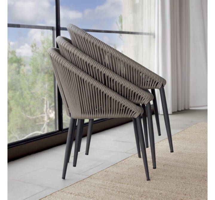 Skyline Design Rodona Dining Armchair with Sunbrella Cushion sET