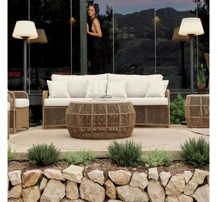 Skyline Design Calixto Sofa with Sunbrella Cushion Set