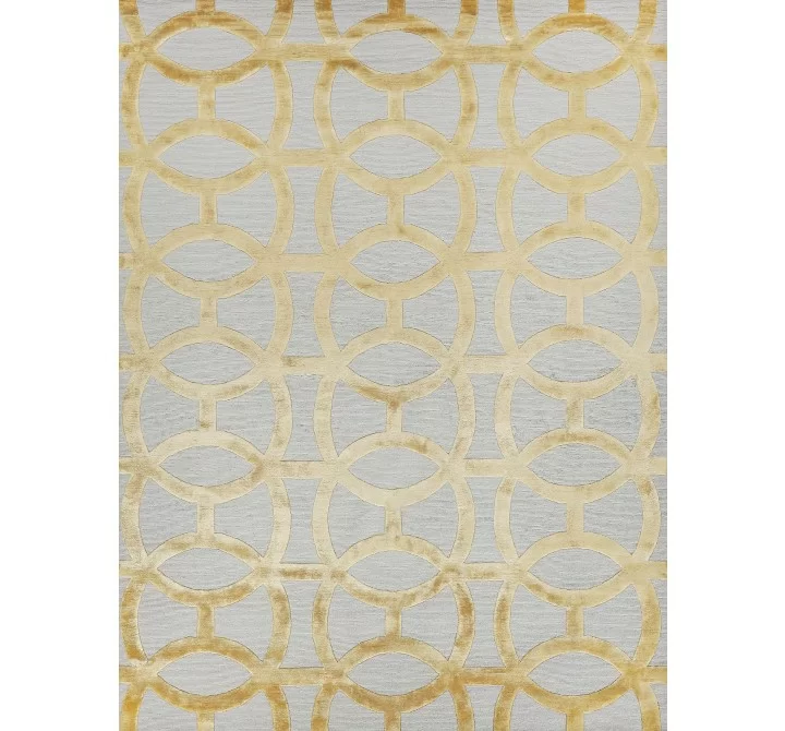 Exquisite Rugs Metro Velvet Handmade Hand-Knotted New Zealand Wool and Viscose Area Rug
