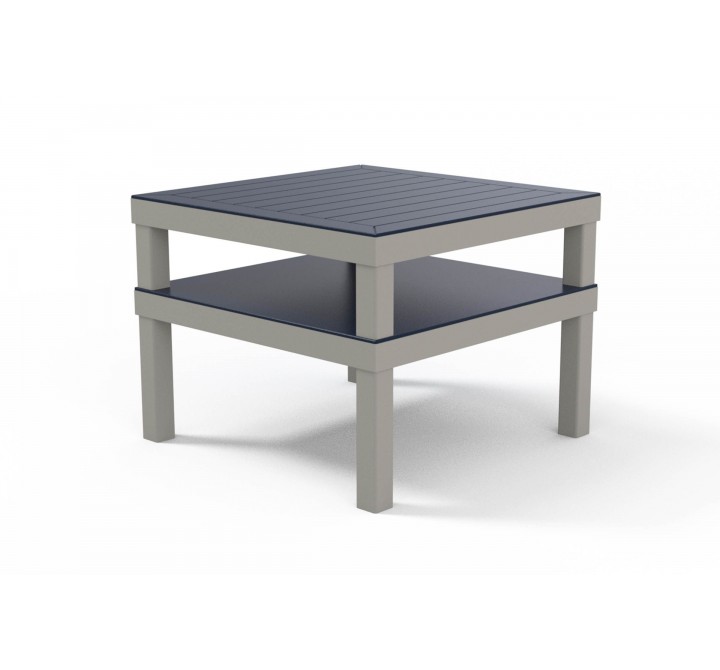 Telescope Casual Leeward Marine Grade Polymer 28.5" x 28.5" Marine Grade Polymer Top Corner Table