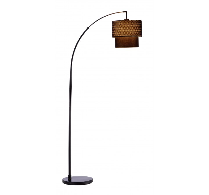 Adesso Gala Arc Floor Lamp - Black