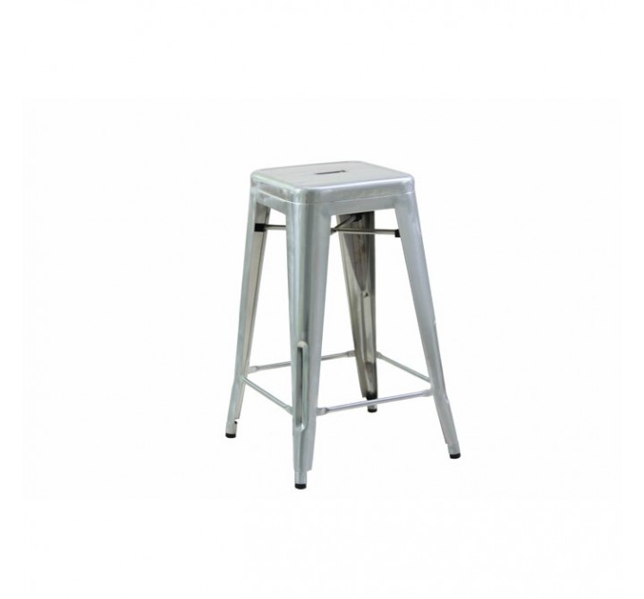 H&D Seating Tolix Style Backless Barstool - Set of 4