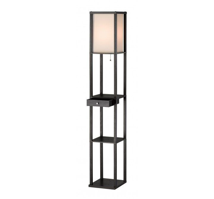 Adesso Parker Shelf Floor Lamp