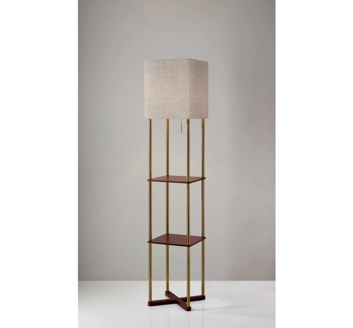 Adesso Harrison Shelf Floor Lamp