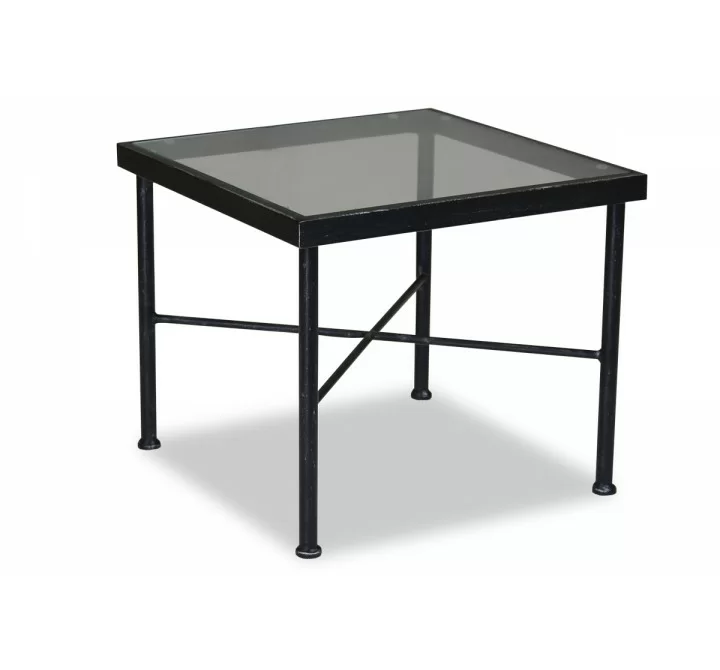 Sunset West Provence Aluminum End Table - Front Side Angle