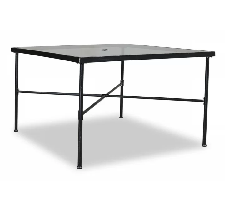 Sunset West Provence Aluminum 44" Dining Table - Front Side Angle