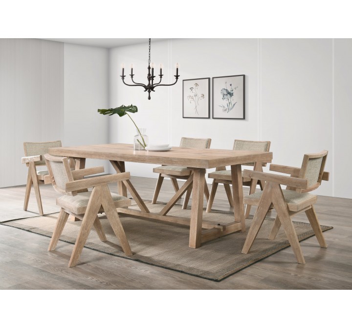 Alpine Furniture Raquel Rectangular Dining Table - Lifestyle
