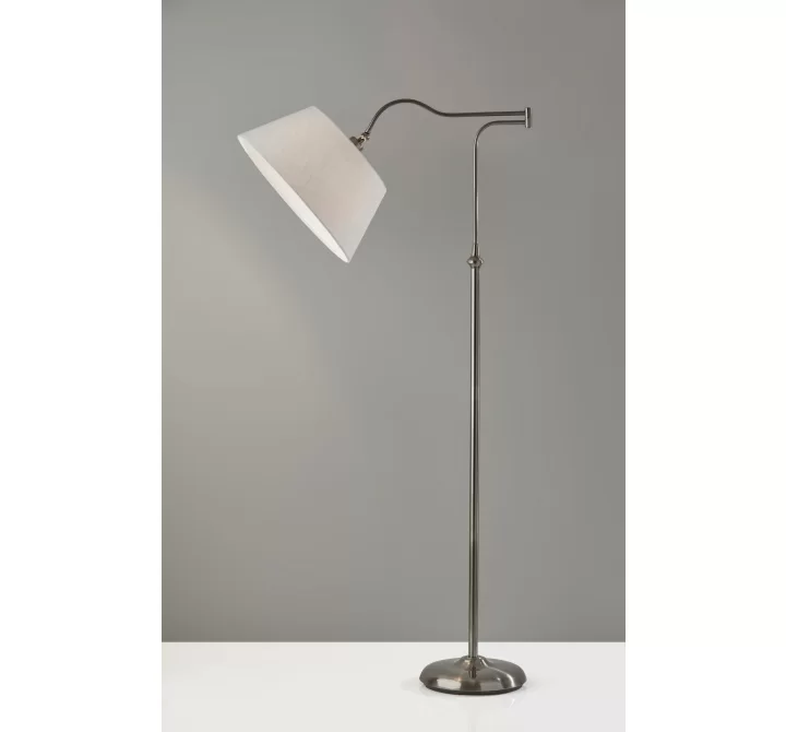 Adesso Rodeo Floor Lamp Pewter