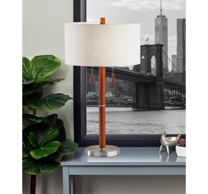 Adesso Madeline Table Lamp Walnut 