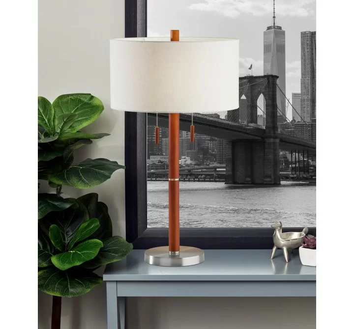 Adesso Madeline Table Lamp Walnut 