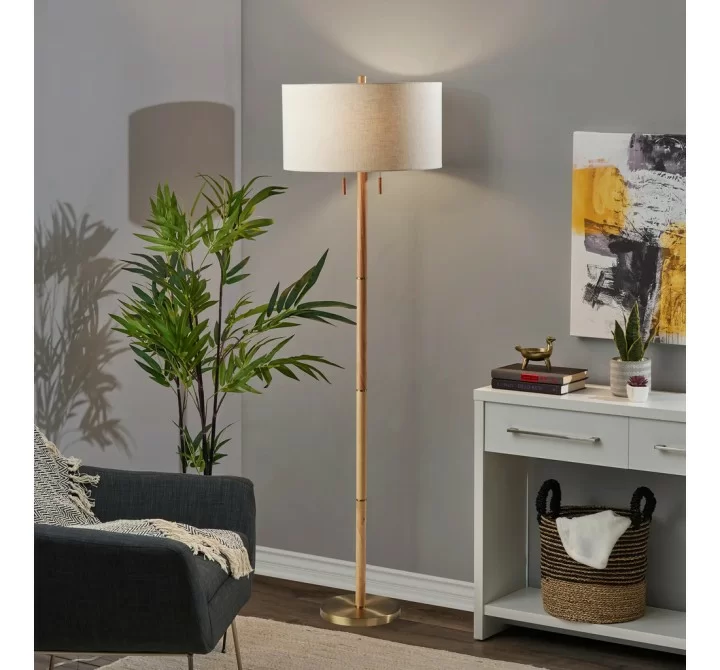 Adesso Madeline Floor Lamp Beige