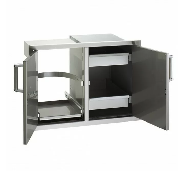 Fire Magic Select Double Door with Trash Tray & Dual Drawers