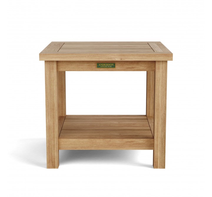 Bahama 22-inch Square 2-Tier Side Table-1