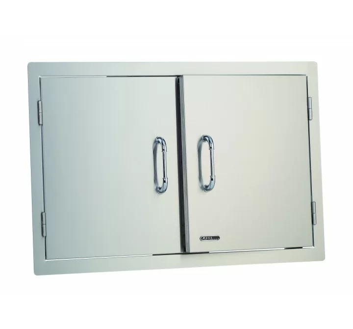 Bull BBQ 38" Double Doors - Stainless Steel - Angled Close-up