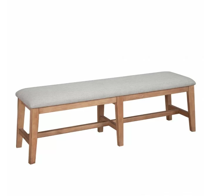 Alpine Furniture Olejo Bench in Natural - Angled