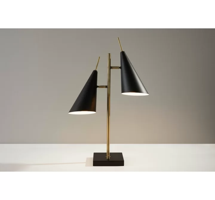 Adesso Owen Table Lamp Antique Brass 3