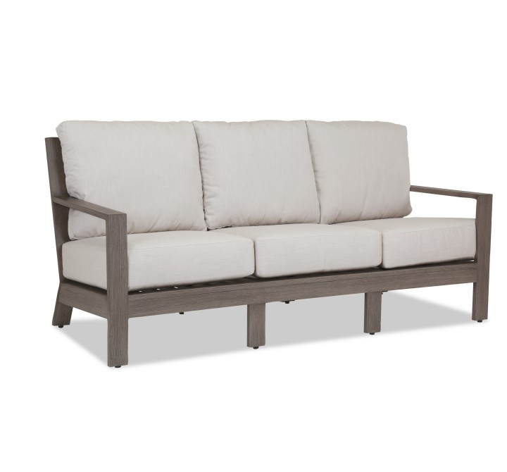 Laguna Sofa in Canvas Flax, No Welt - Front Side Angle