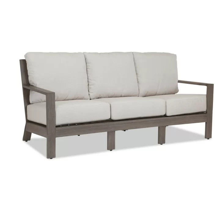 Laguna Sofa in Canvas Flax, No Welt - Front Side Angle