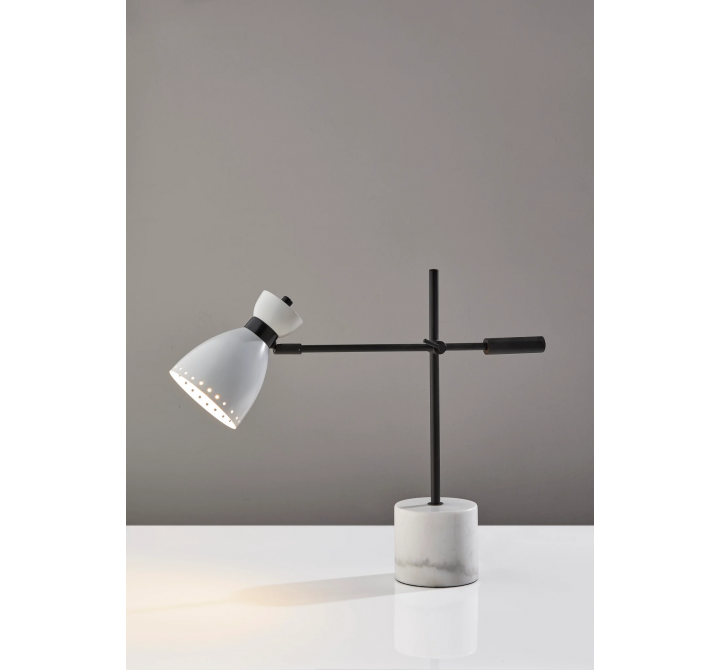 Adesso Sadie Desk Lamp Black & White