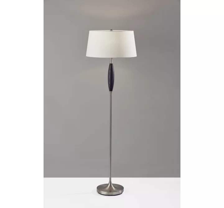 Adesso Pinn Floor Lamp Brushed Steel