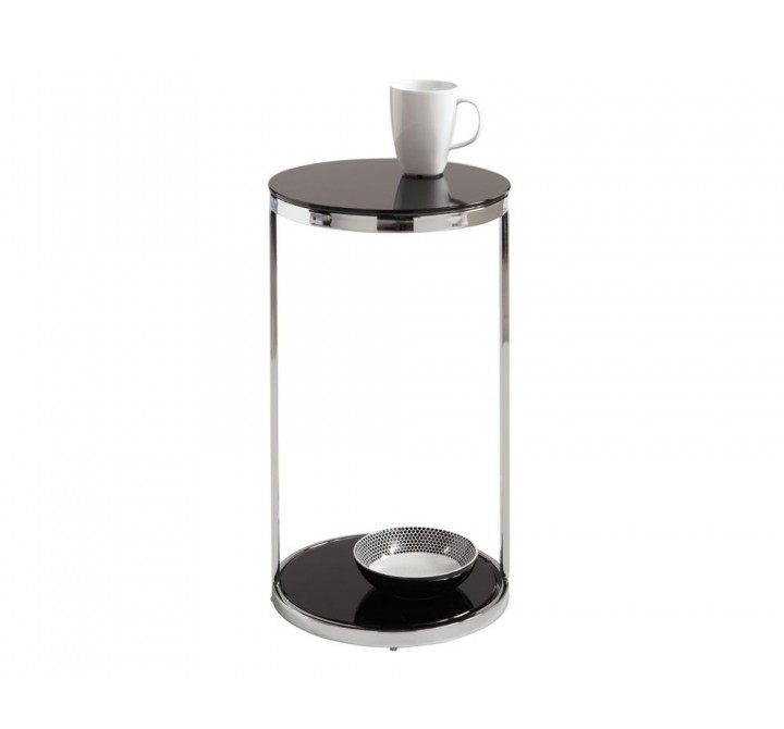 Sunpan Benjamin End Table - Front Angle with Decor
