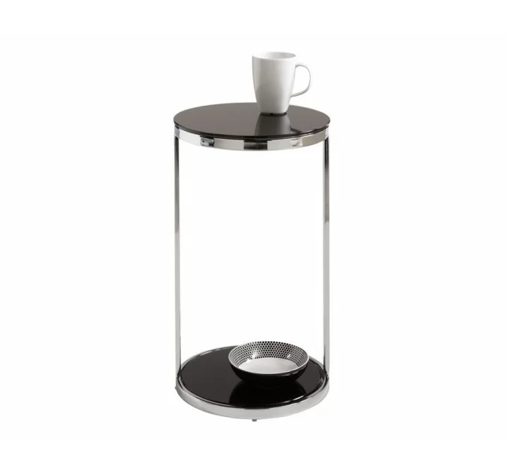 Sunpan Benjamin End Table - Front Angle with Decor