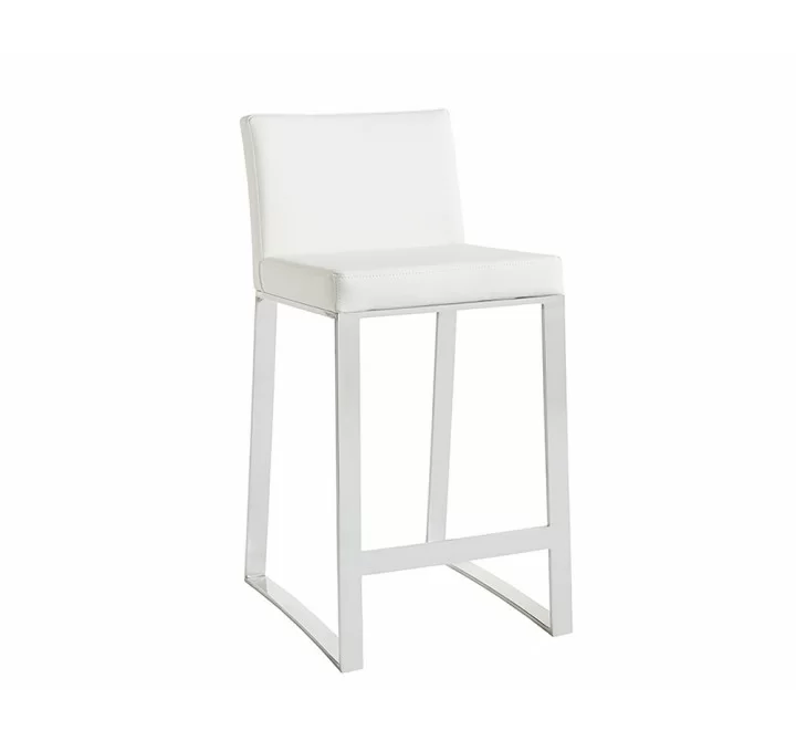 Architect Counter Stool - White - Angled View