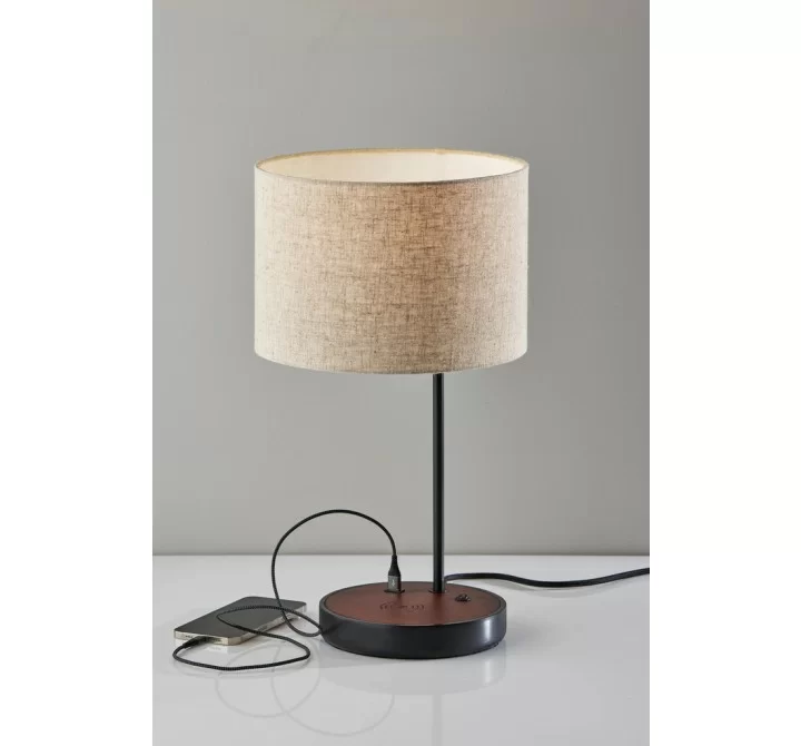 Adesso Oliver Wireless Charging Table Lamp