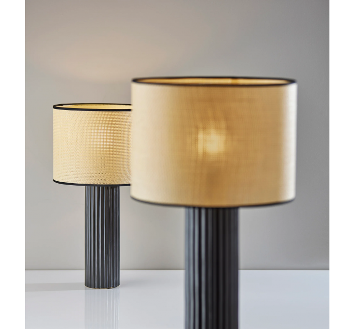Adesso Primrose Table Lamp Black