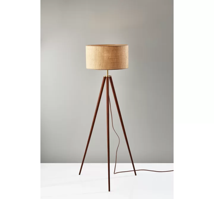 Adesso Jackson Floor Lamp Brown
