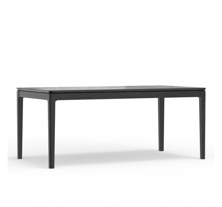 Alpine Furniture Cove Rectangular Dining Table in Vintage Black - Angled