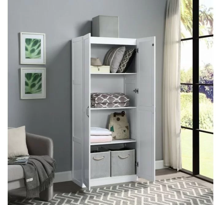 Manhattan Comfort Hopkins Modern Storage Closet 3.0 In White