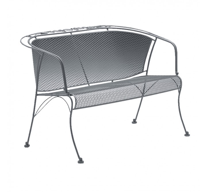 Woodard Briarwood Barrel Love Seat - Angled