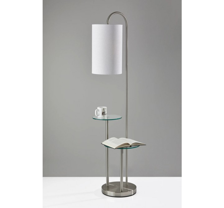 Adesso Leonard Shelf Floor Lamp 