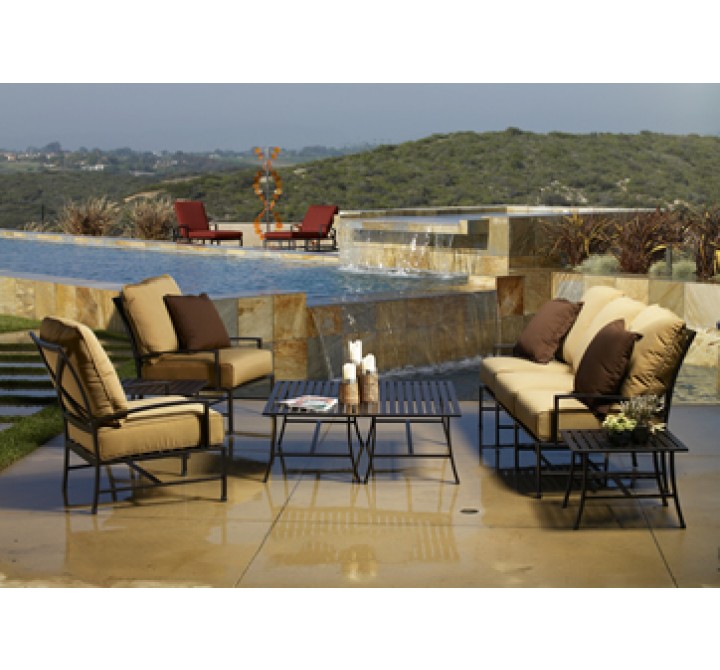 La Jolla Sofa in Canvas Flax w/ Self Welt - Lifestyle