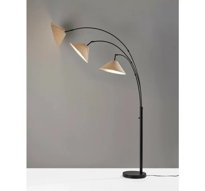 Adesso Braxton 3-Arm Arc Lamp Dark Bronze