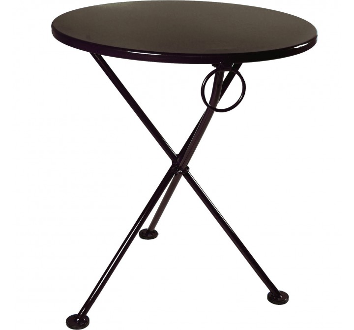Furniture Designhouse French Cafe Round Bistro 3-leg Round Folding Bistro Table