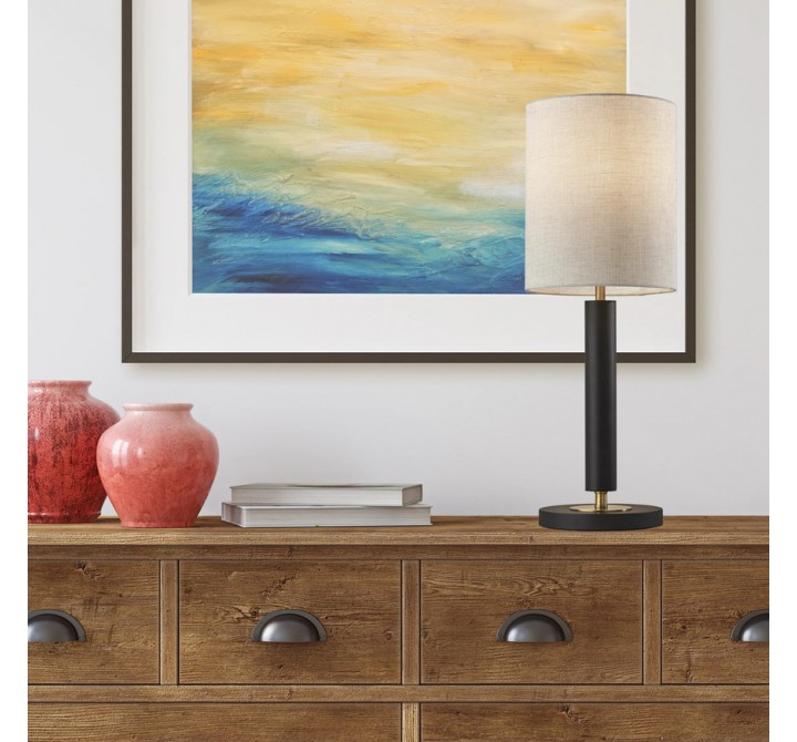 Adesso Hollywood Table Lamp Black