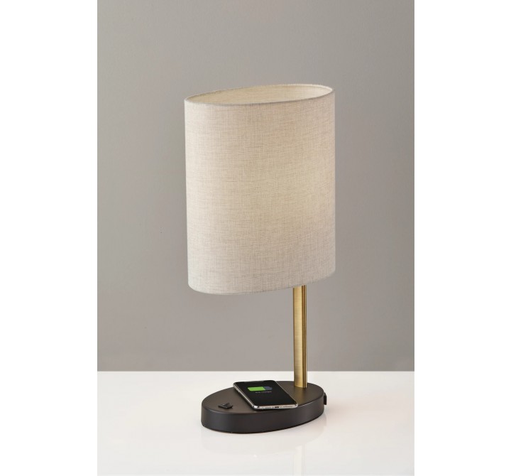 Adesso Curtis AdessoCharge Wireless Charging Table Lamp