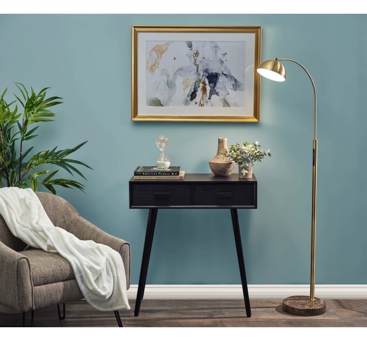 Adesso Bolton LED Floor Lamp With Smart Switch