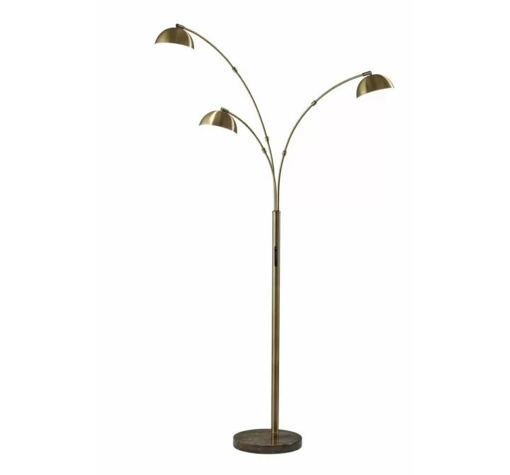 Adesso Bolton LED 3-Arm Arc Lamp With Smart Switch