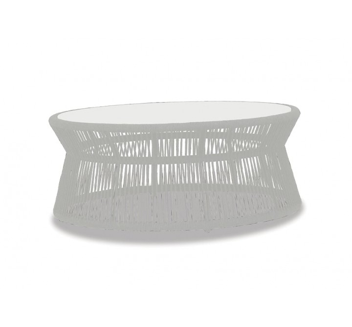 Milano Coffee Table w/ Honed Absolute Granite - Front Side Angle