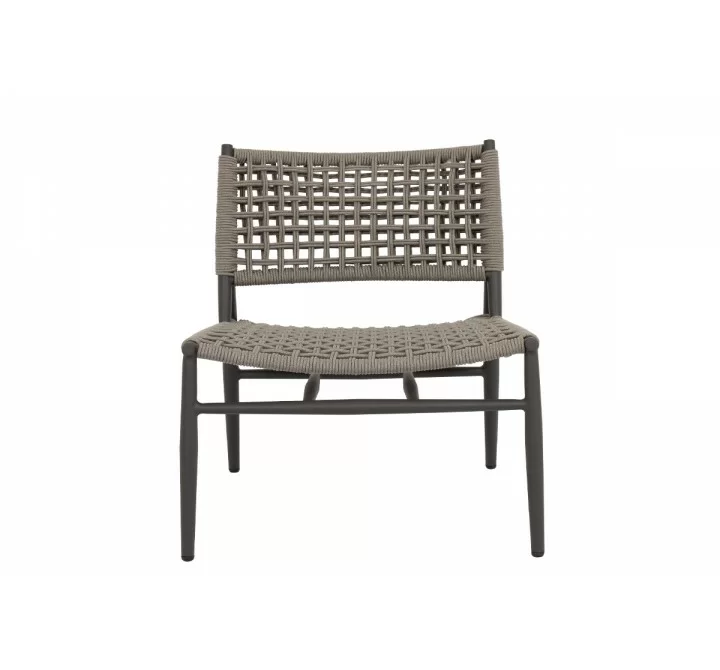 Sunset West Grigio Cushionless Accent Chair - Front Angle