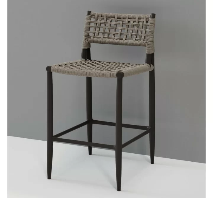 Sunset West Grigio Barstool - Lifestyle
